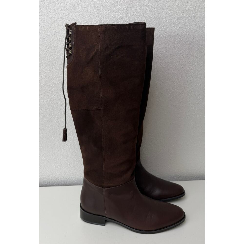 NIB French Sole Jessica Brown Suede Boots Womens 9.5 - Picture 4 of 14